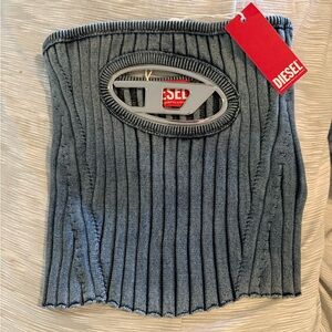 Diesel Gray Ribbed Tank Top